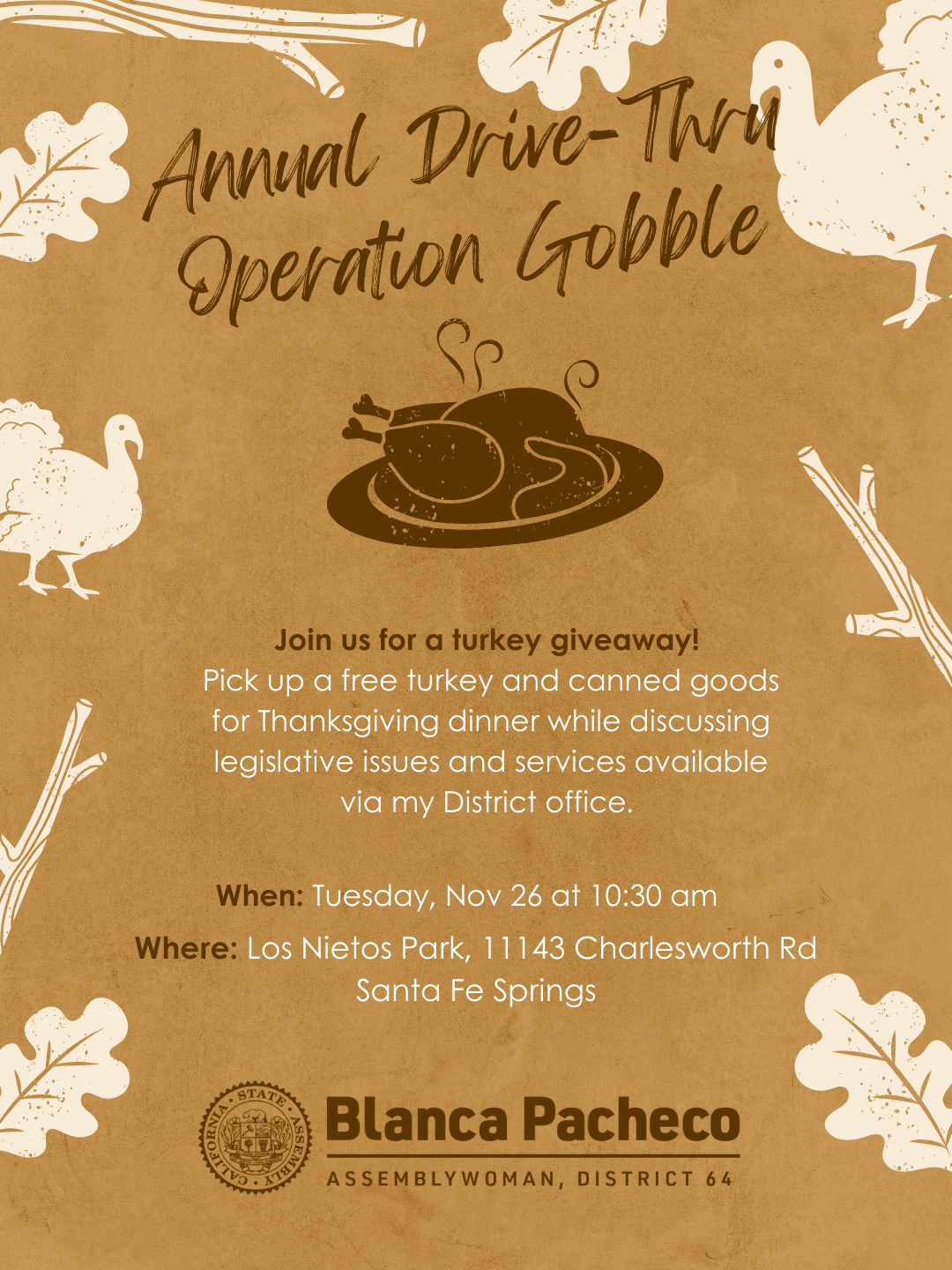 Invitation to Operation Gobble. 