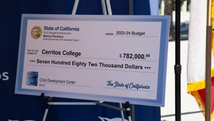 Cerritos College Check Presentation