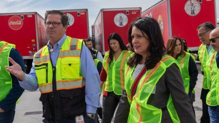 Coca Cola Plant Electric Vehicle Tour