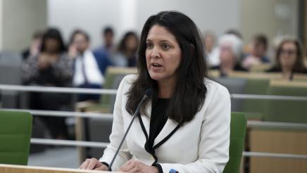 Pacheco Speaks on AB 2156 Diacritical Marks in Health Committee