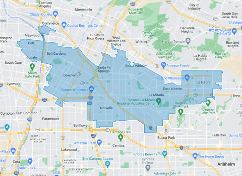 map of district 64